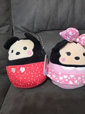 Squishmallows Mickey And Minnie Mouse Set-NEW